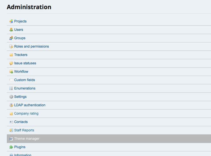 Redmine Theme Manager