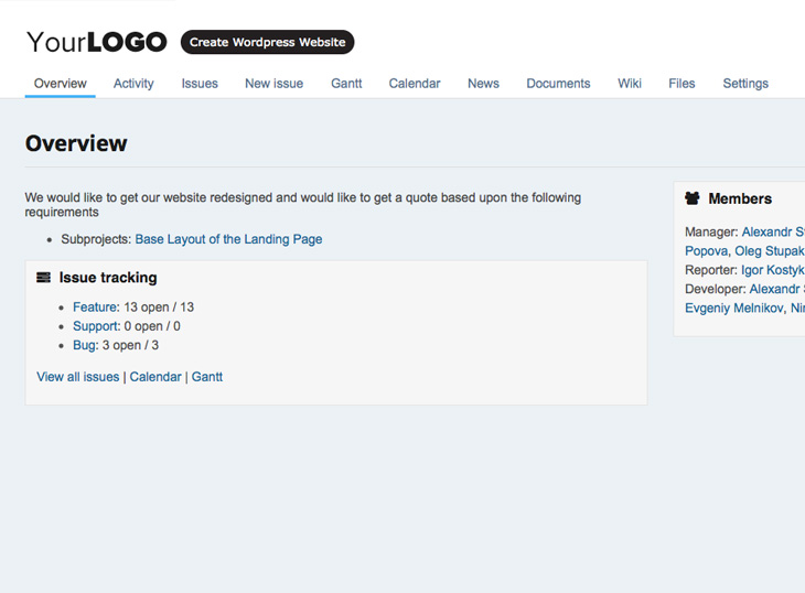 Redmine Flat Thema